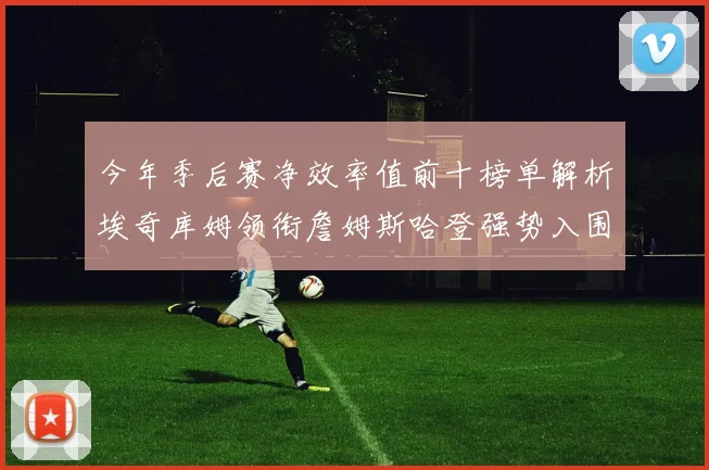 今年季后赛净效率值前十榜单解析埃奇库姆领衔詹姆斯哈登强势入围